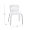 Flash Furniture White Plastic Stack Chairs with Lumbar Support, PK 5 5-RUT-NC618-WH-GG - alternate 8